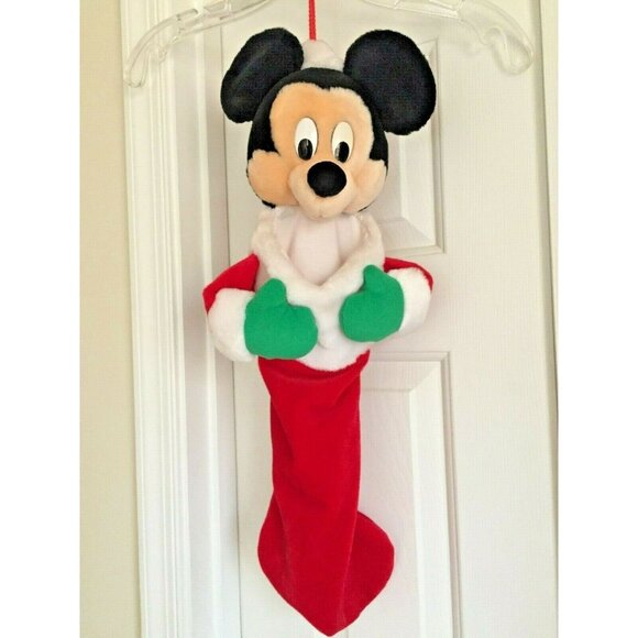 Vintage Kurt Adler Mickey Mouse Disney Christmas Stocking 3D - Picture 1 of 3